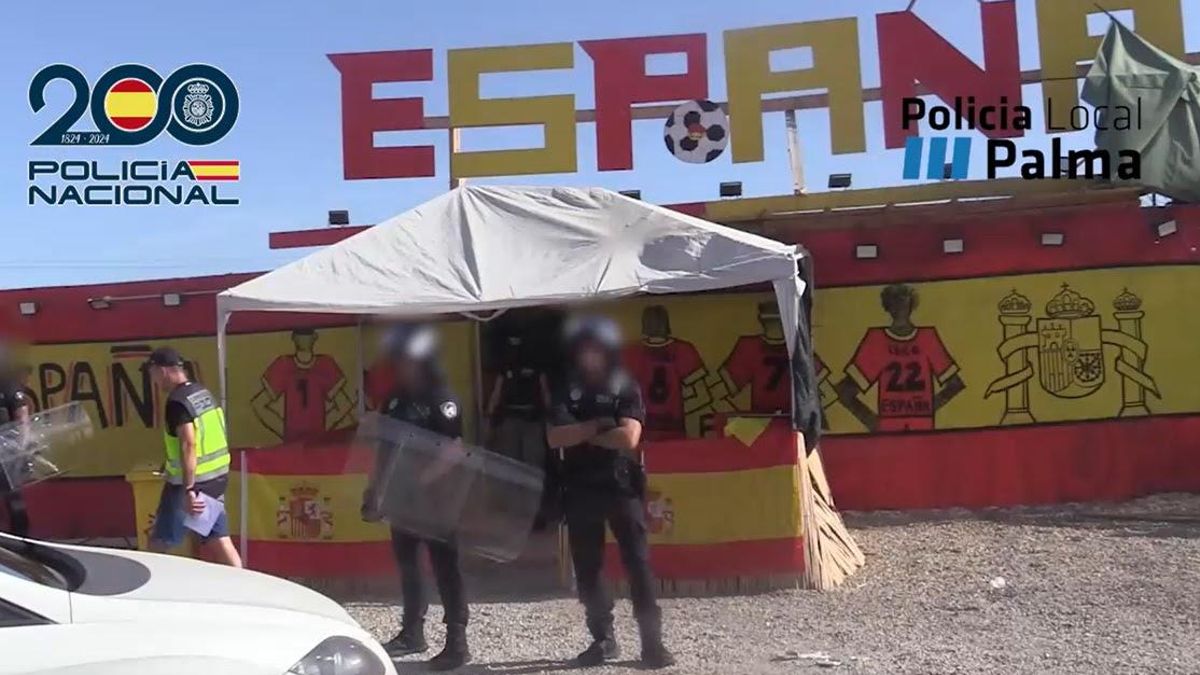 La narcocaseta del Mundial, antes de ser demolida.