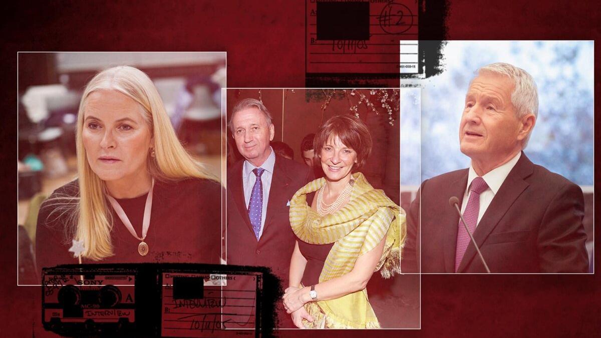 Mette-Marit, Terje Rød-Larsen, Mona Juul y Thorbjørn Jagland.