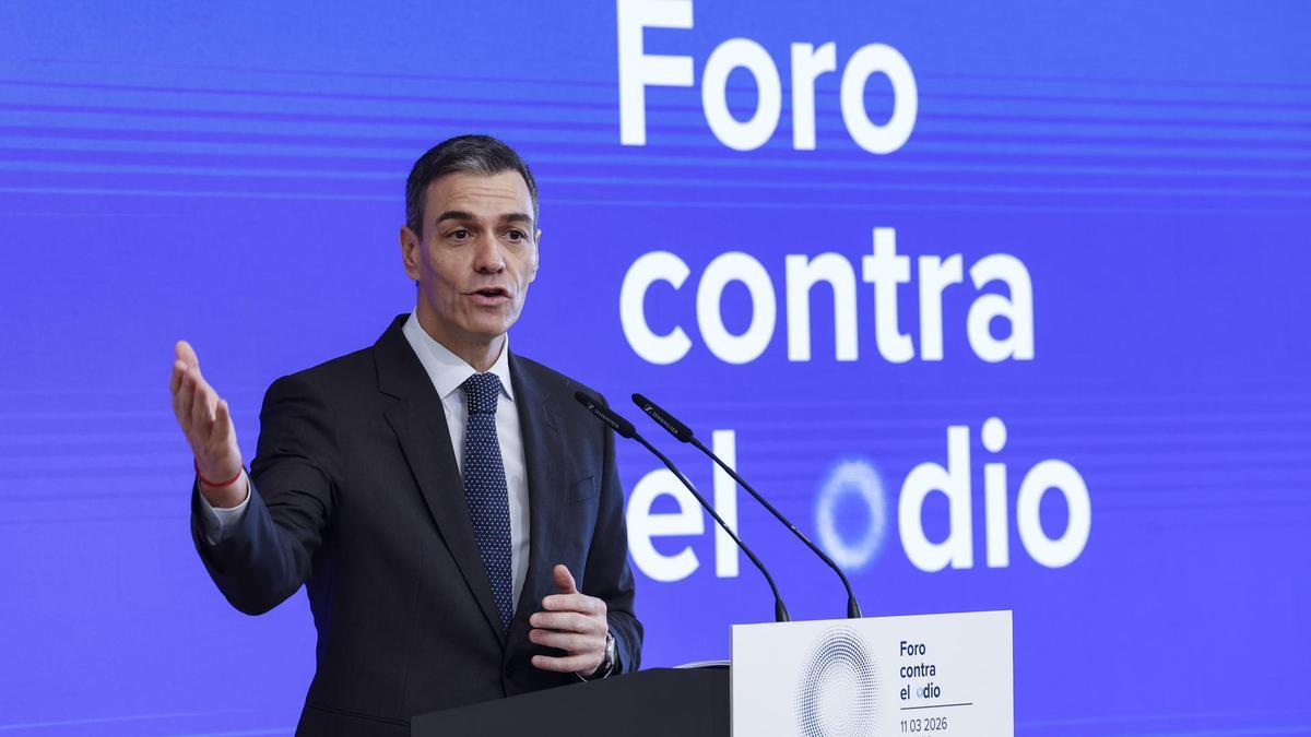 Pedro Sánchez en la primera Cumbre Internacional contra el Odio