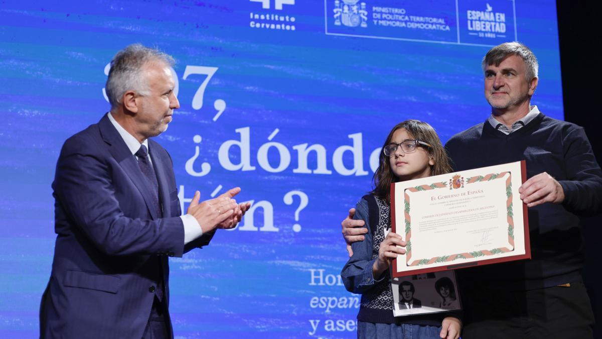 El ministro de Política Territorial y Memoria Democrática, Ángel Víctor Torres, durante el acto.