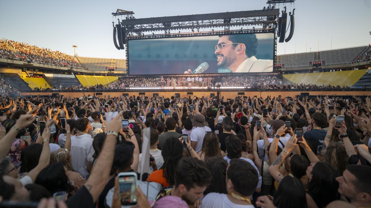 Concierto de Bad Bunny en Madrid.