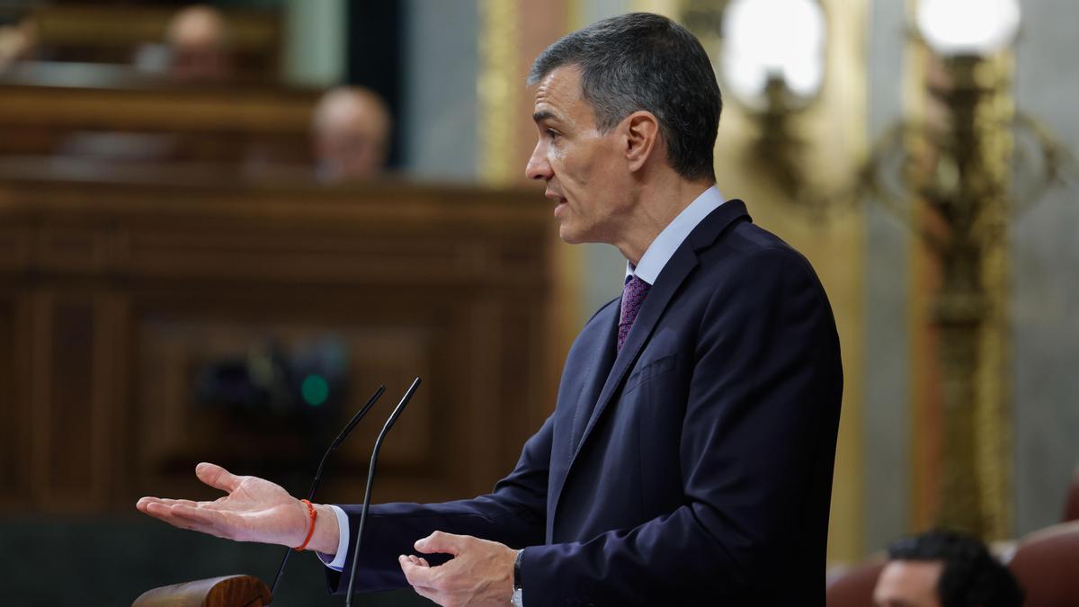 Pedro Sánchez, en el Congreso