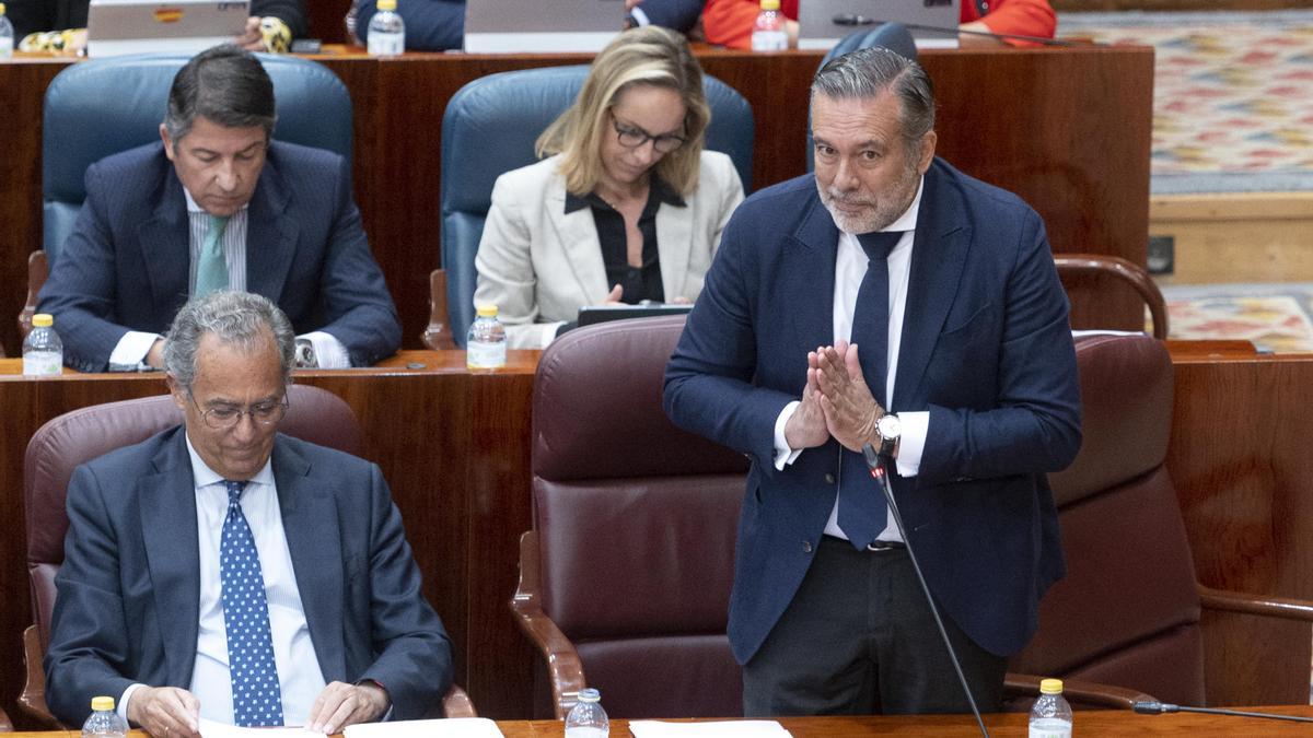 Enrique López, durante su etapa como consejero de Justicia e Interior, en la Asamblea de Madrid.