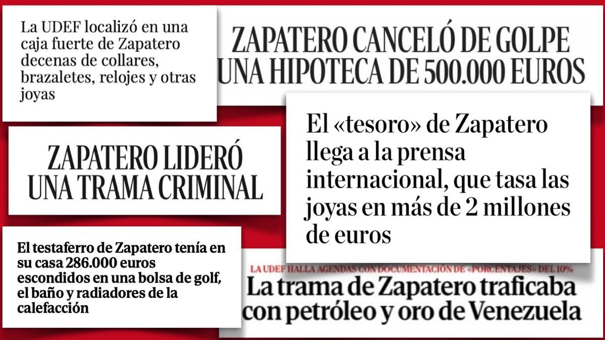 Algunos ejemoplos de titulares de la derecha mediática de los últimos días.