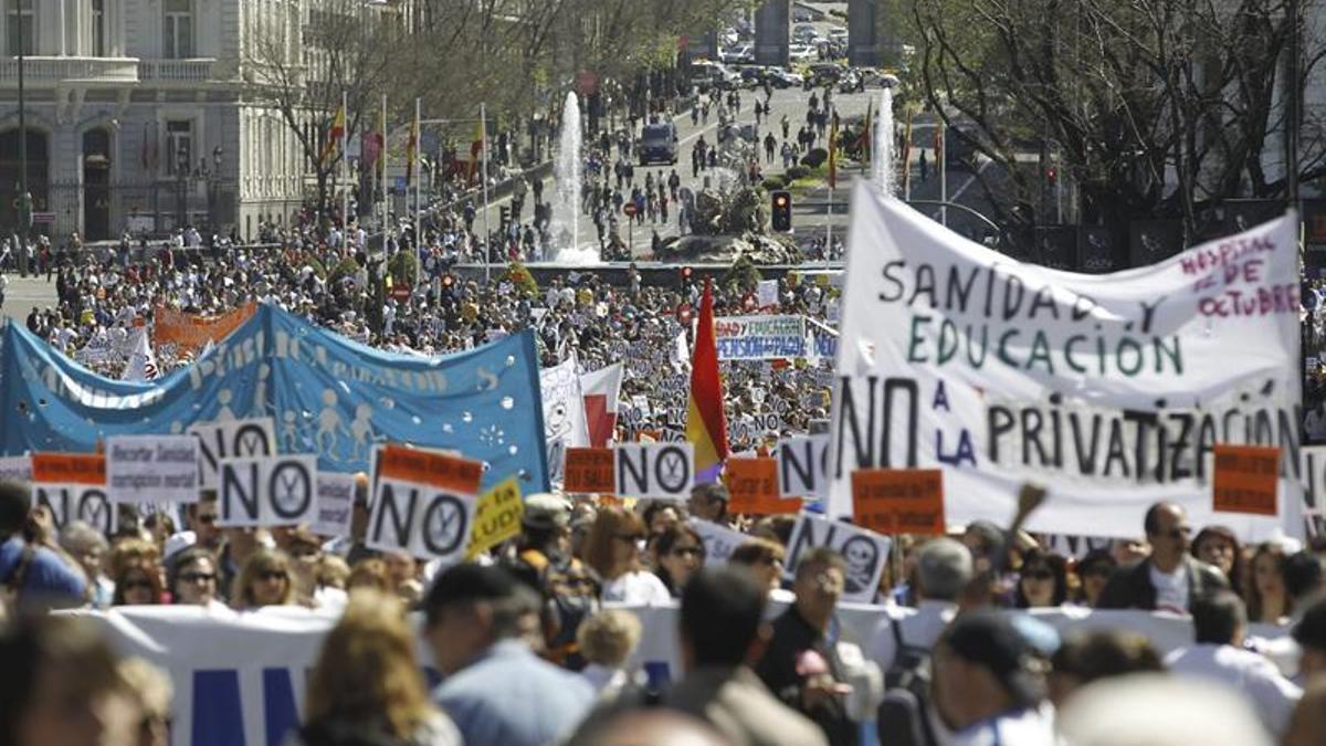 Marea blanca en Madrid