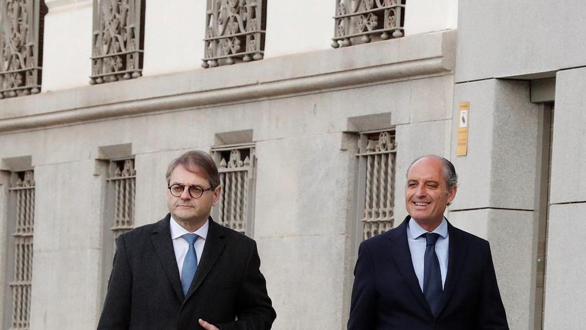 El expresidente valenciano Francisco Camps a la llegada de la Audiencia Nacional