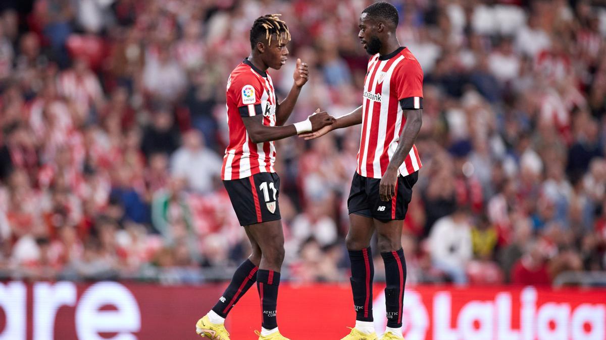 Nico Williams e Iñaki Williams, del Athletic Club.