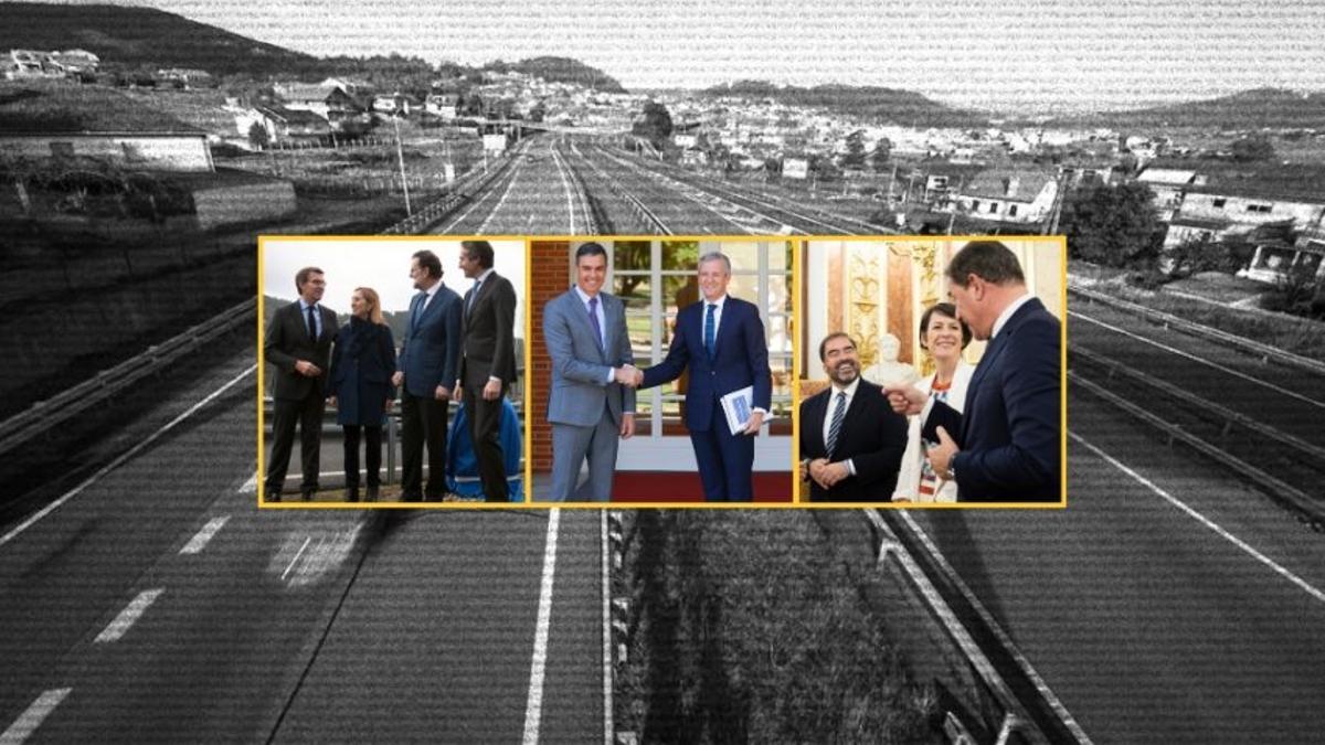 Diferentes reuniones en Galicia con responsables de Fomento y de Sánchez con Rueda para tratar el traspaso de la AP-9.
