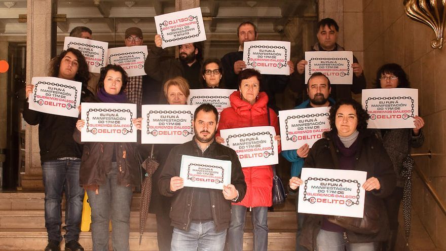 La plataforma Queremos Galego recurre la multa por una manifestación “sin incidentes” en 2013