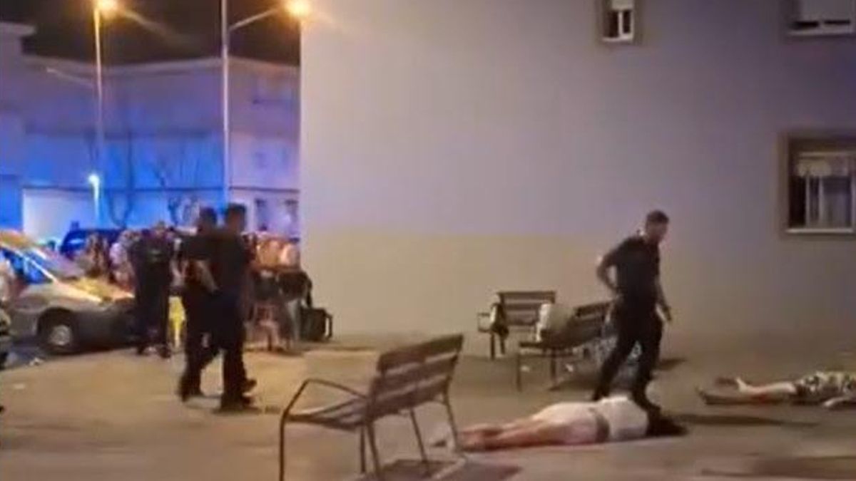 La llegada de la Policía al lugar de los hechos.