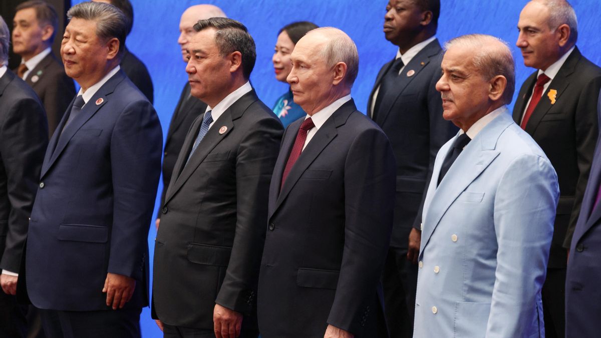 El presidente de China junto al de Rusia, Vladimir Putin.