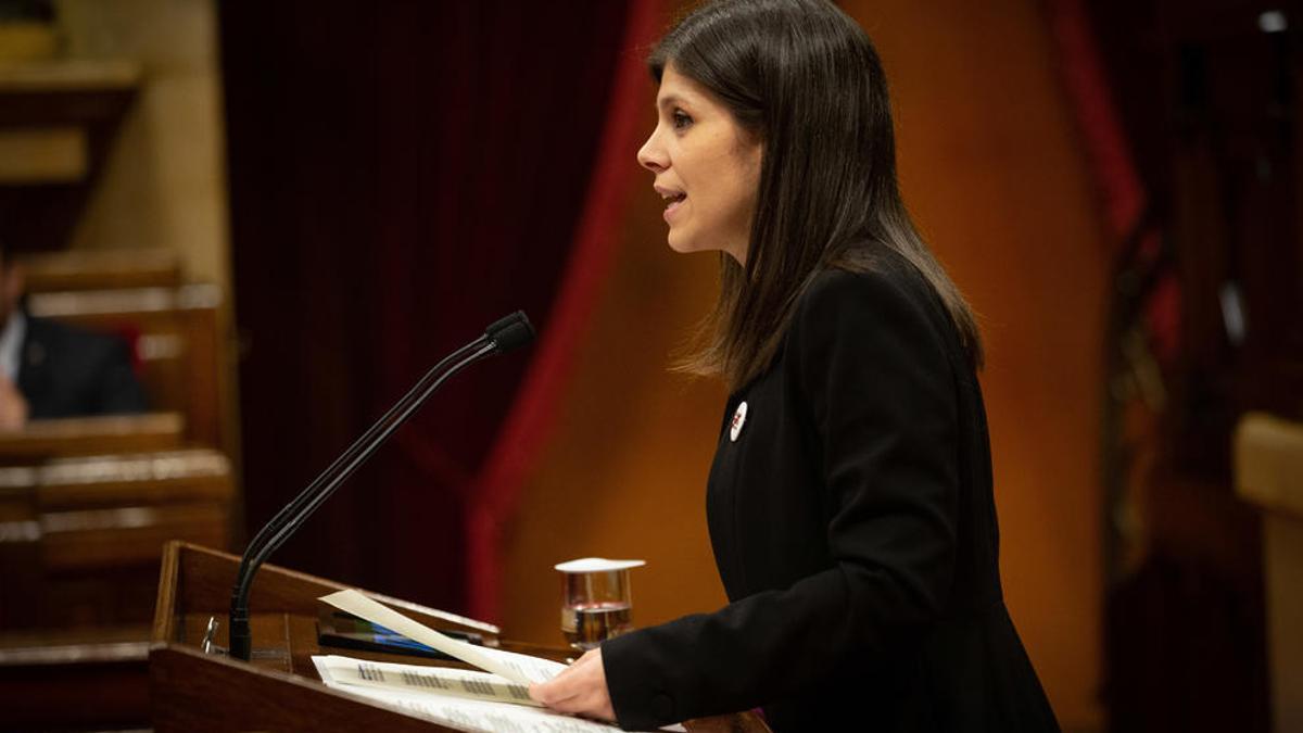 La portavoz de ERC en el Parlament de Catalunya, Marta Vilalta.