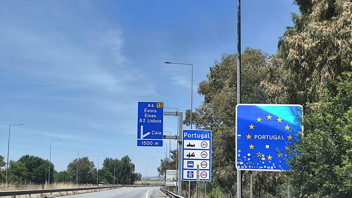 Frontera entre Badajoz y Elvas.