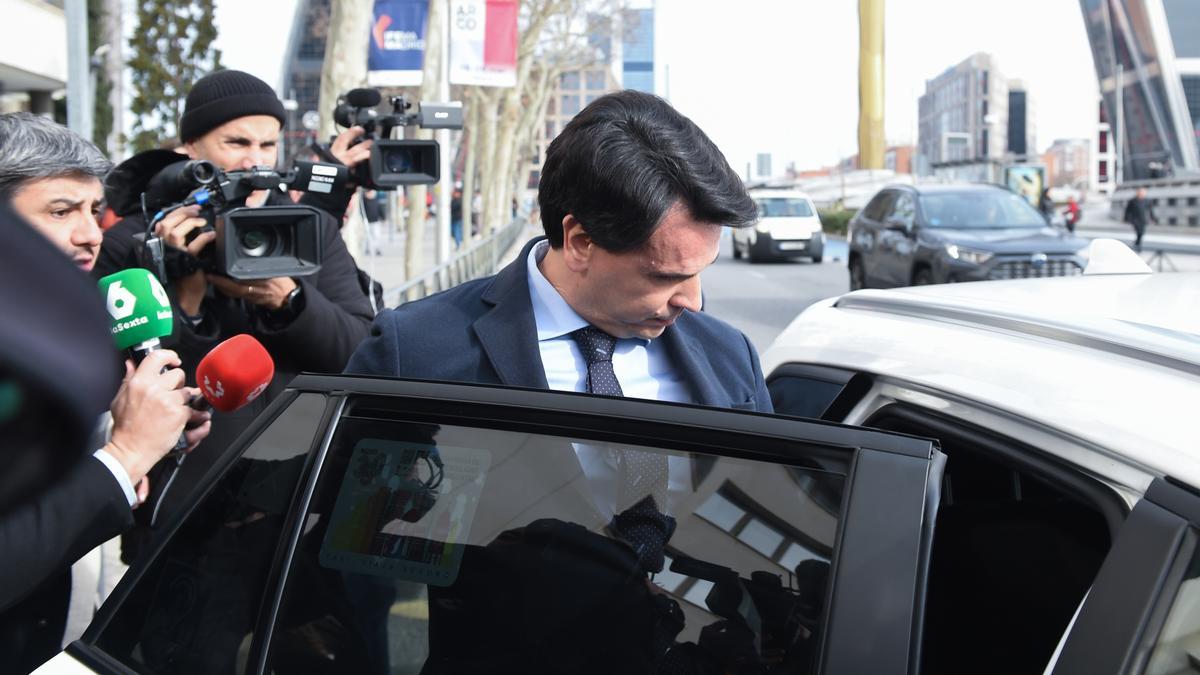 Alberto González Amador sale de declarar de los juzgados de Plaza de Castilla, a 24 de febrero de 2025, en Madrid (España).