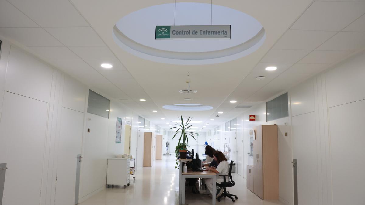 Zona de enfermería del Hospital de Alta Resolución de Écija, en Sevilla.