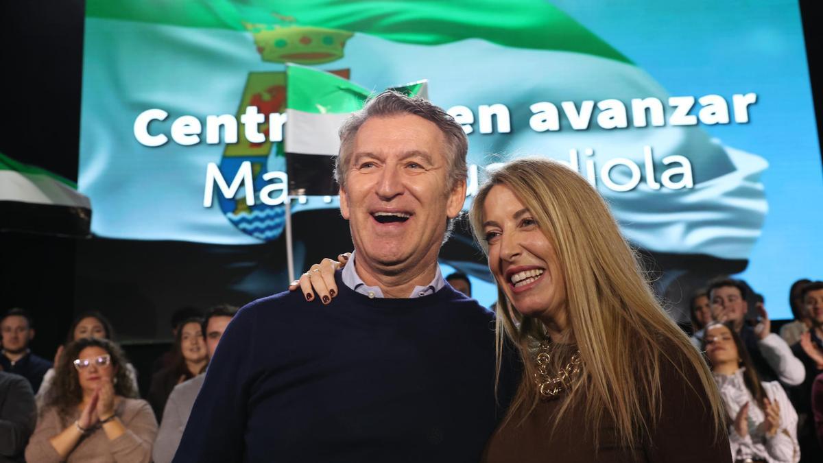 Feijóo arropa a María Guardiola y centra su discurso en no cerrar la central nuclear de Almaraz