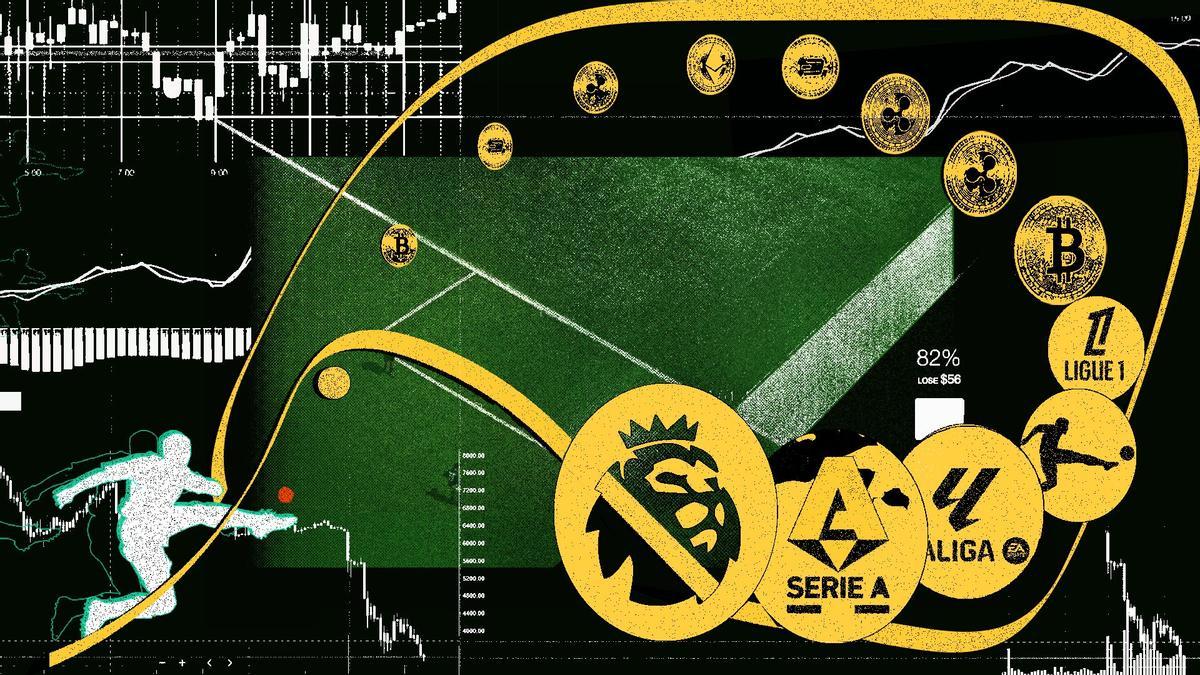 El fútbol europeo se llena de patrocinadores cripto pese a las alertas de los reguladores.