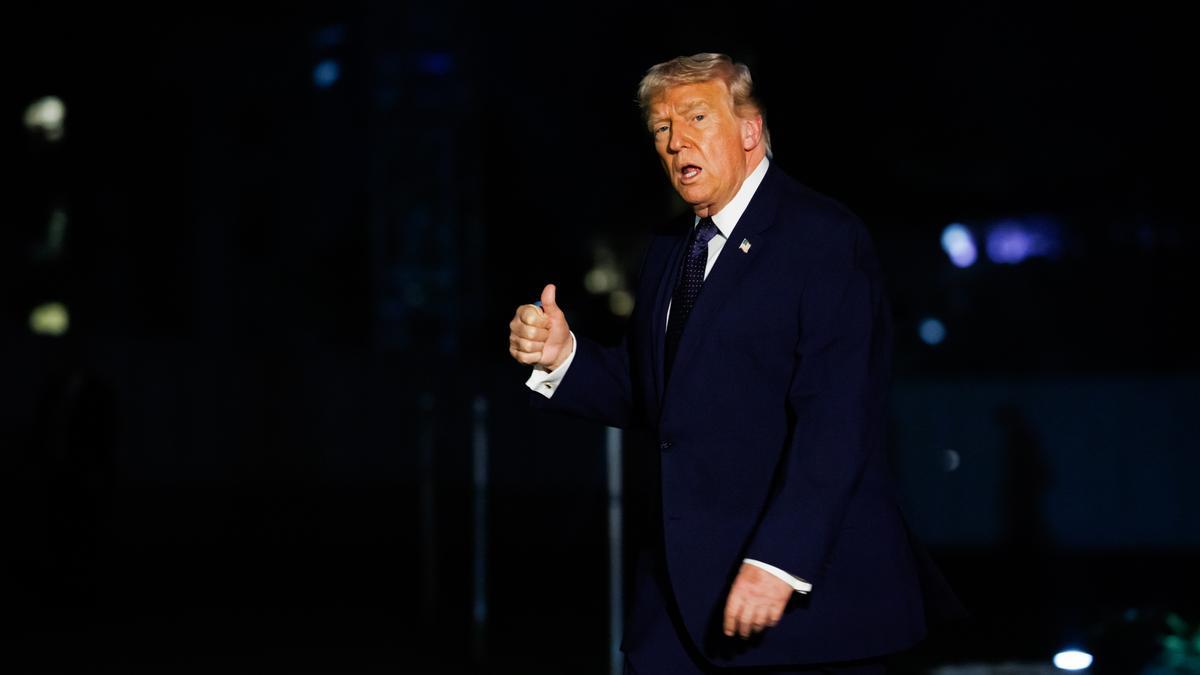 El presidente de los Estados Unidos, Donald Trump, en Washington DC, EE UU, el 9 de marzo de 2026.