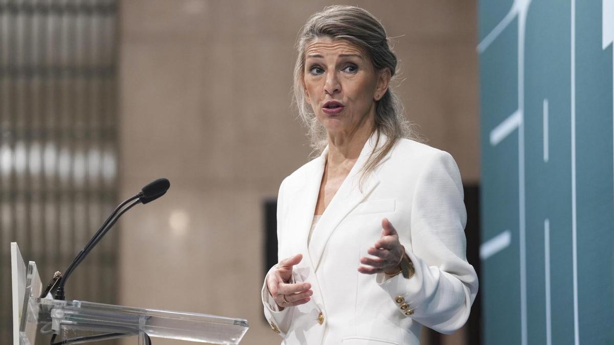 La vicepresidenta segunda del Gobierno y ministra de Trabajo y Economía Social, Yolanda Díaz.