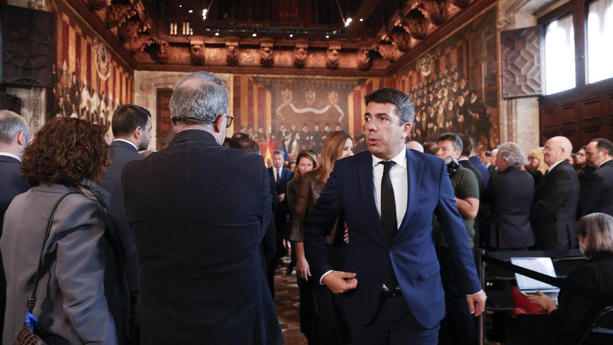 Declaración institucional de Carlos Mazón con motivo del primer aniversario de la dana