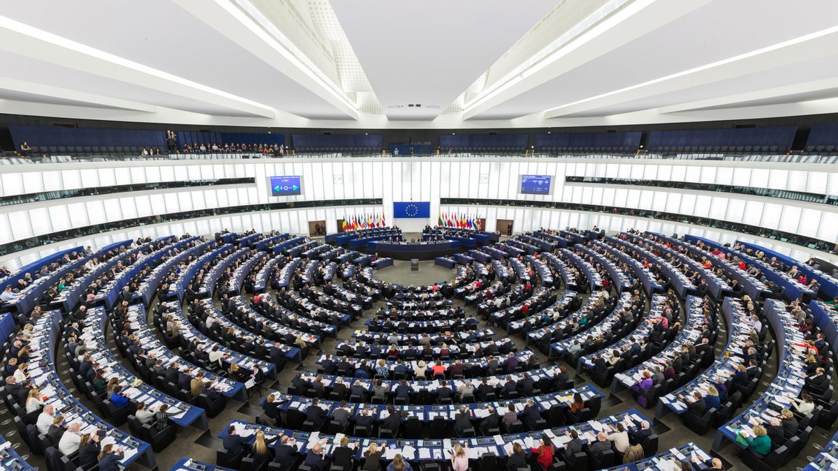 El hemiciclo del Parlamento Europea en Estrasburgo durante la sesión plenaria de 2014.