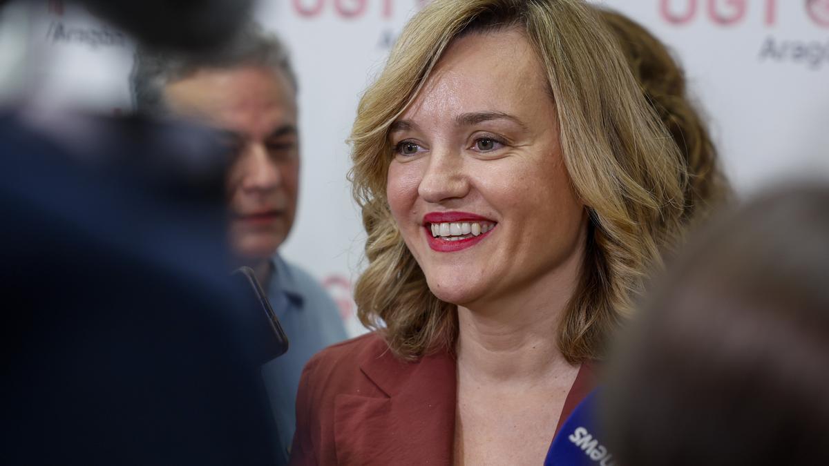 La secretaria general del PSOE de Aragón y candidata a las elecciones autonómicas, Pilar Alegría