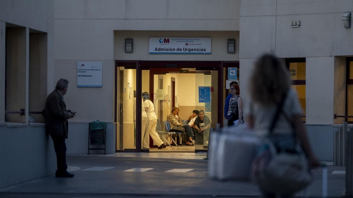 Entrada de Urgencias del Hospital General Gregorio Marañón.