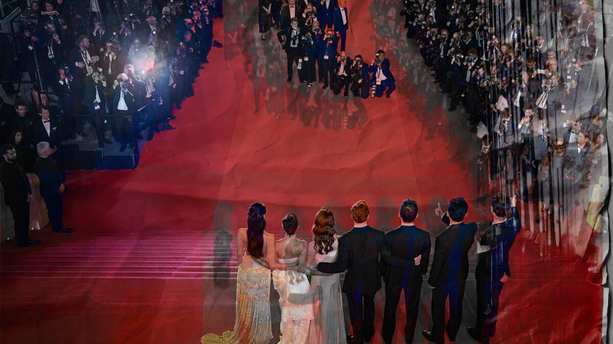 Subida de la escalinata del Festival de Cannes, el 17 de mayo de 2026.
