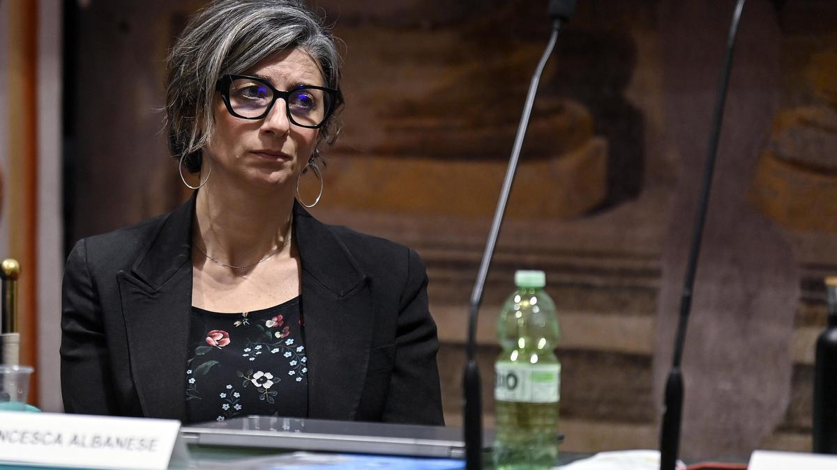 La relatora especial de la ONU para Palestina, Francesca Albanese, en una imagen de archivo.