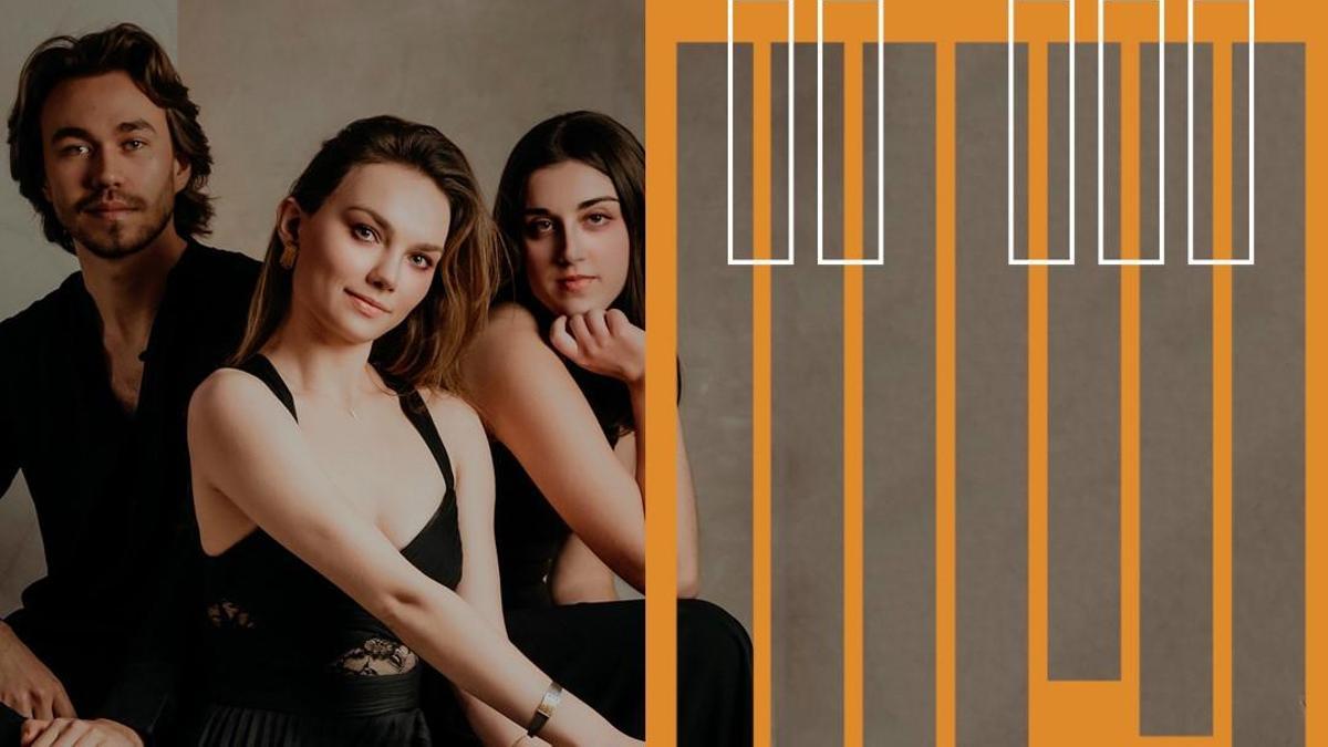 Trío Candor: Julia María Figueres Heinz, Weronika Bagniewska e Ignacy Krzeminski