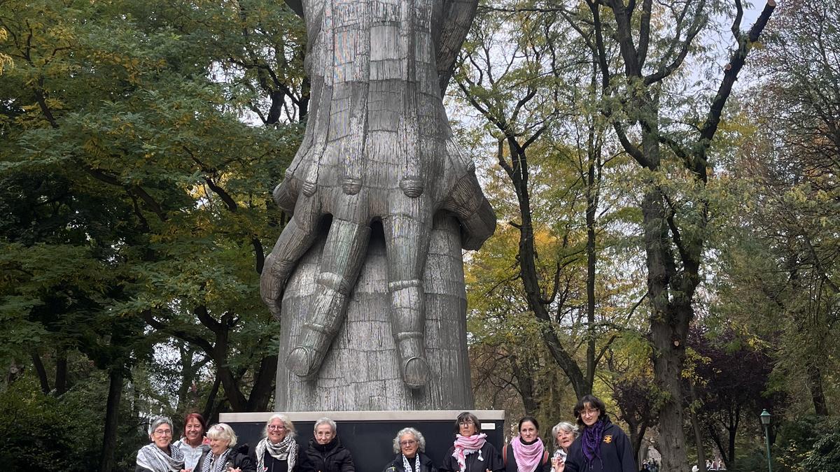 La acampada de mujeres en Bruselas reivindica el papel de las palestinas ante la tregua de Hamás y Netanyahu