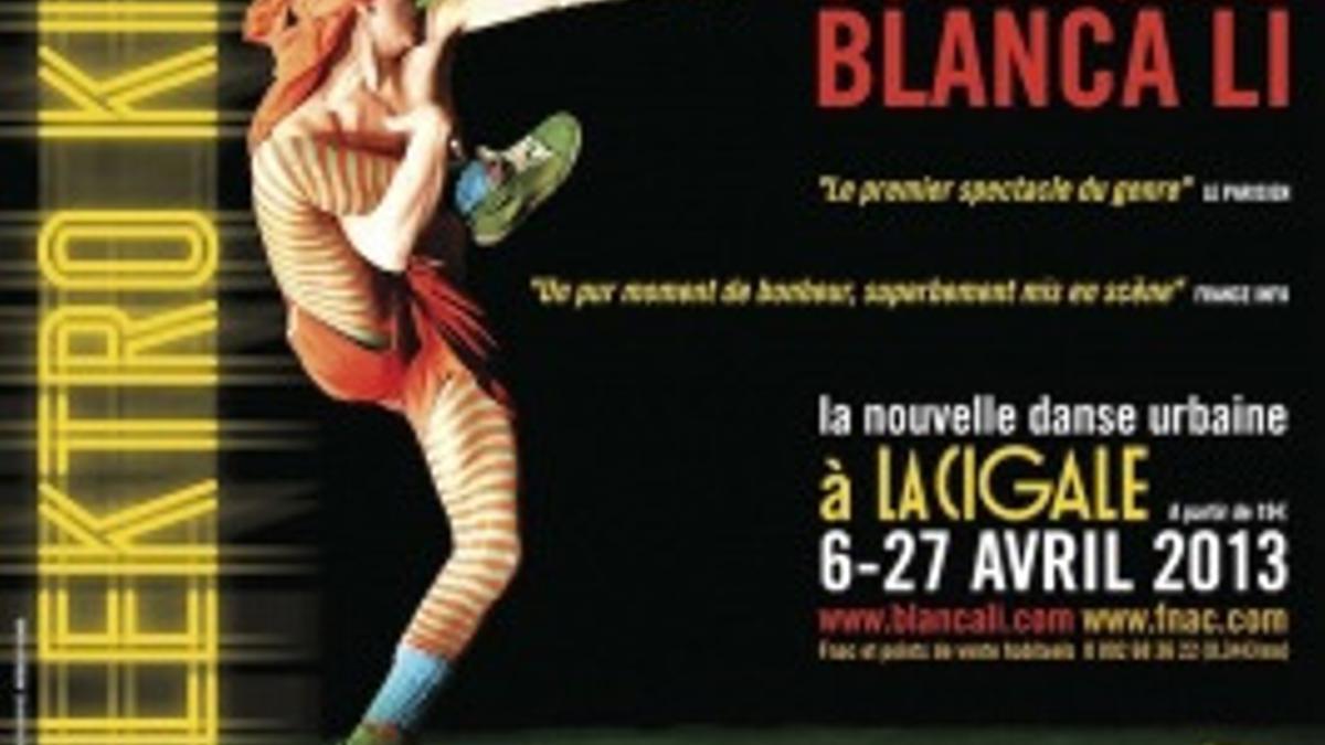 Cartel del espectáculo de la compañía de Blanca Li.