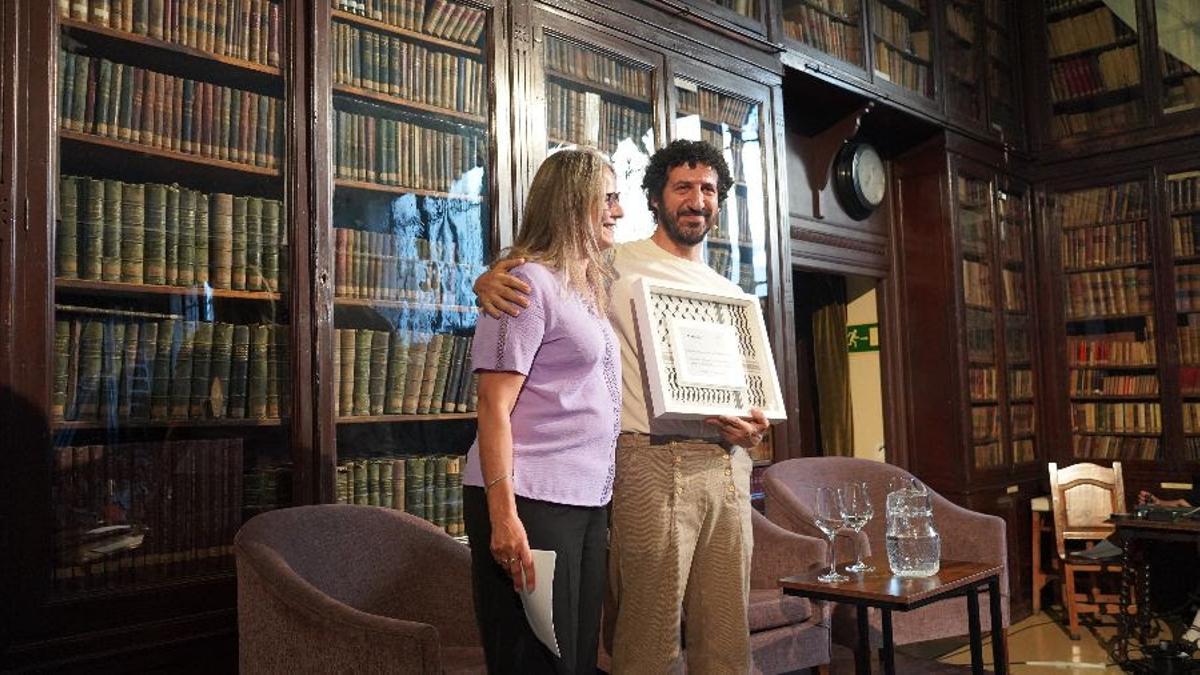 Raquel Martí y Marwán durante el acto de nombramiento celebrado en el Ateneo de Madrid.