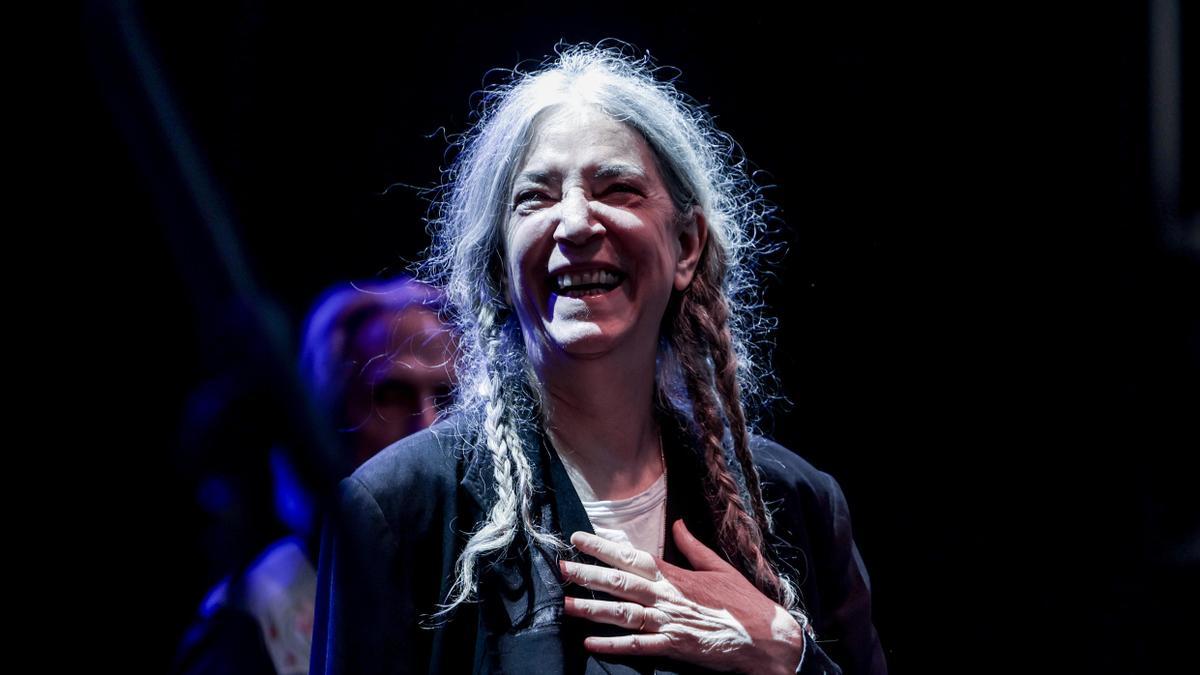 La cantante Patti Smith en una foto de archivo en Las Noches del Botánico, en el Jardín Botánico.