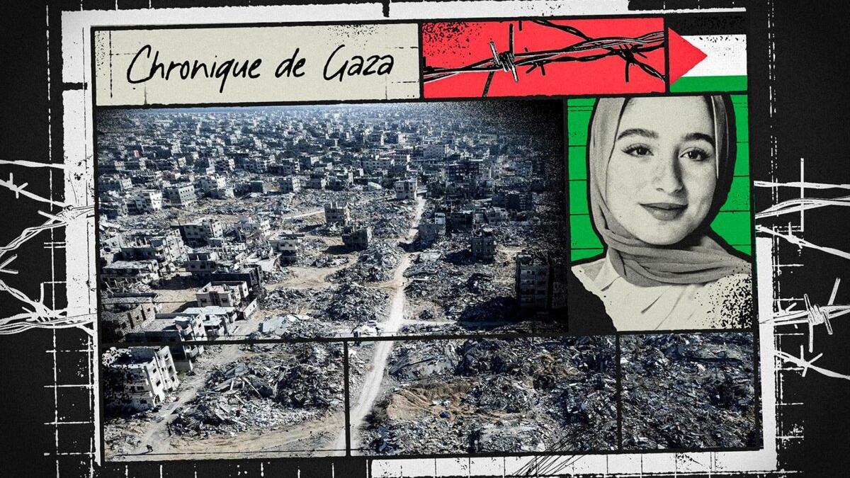 Ilustración con el rostro de Nour Elassy