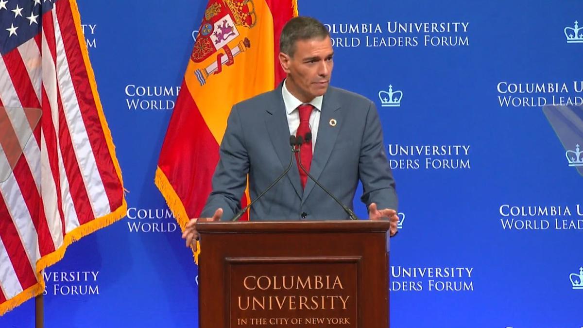 Sánchez lleva al corazón de las protestas en EEUU el discurso que desmonta el radicalismo de Trump