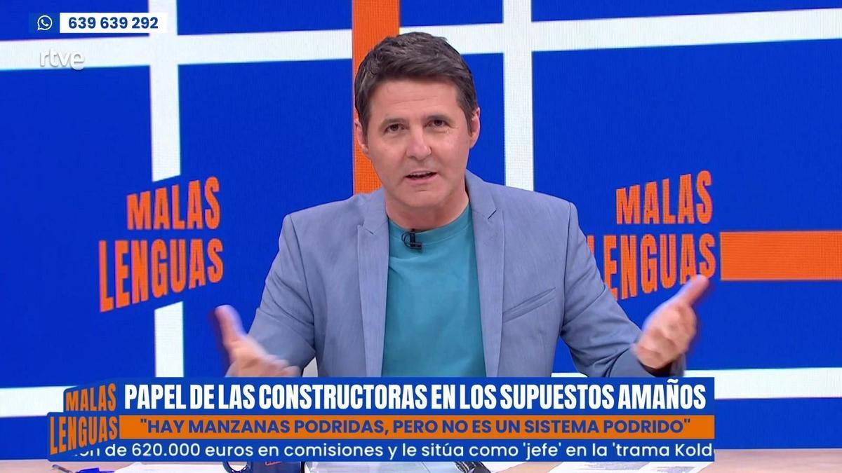 Un momento de un programa de 'Malas Lenguas' de Jesús Cintora.