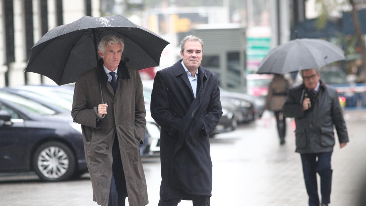 Javier Pérez Dolset llega a prestar declaraciones a la Audiencia Nacional, en Madrid. Foto de archivo.