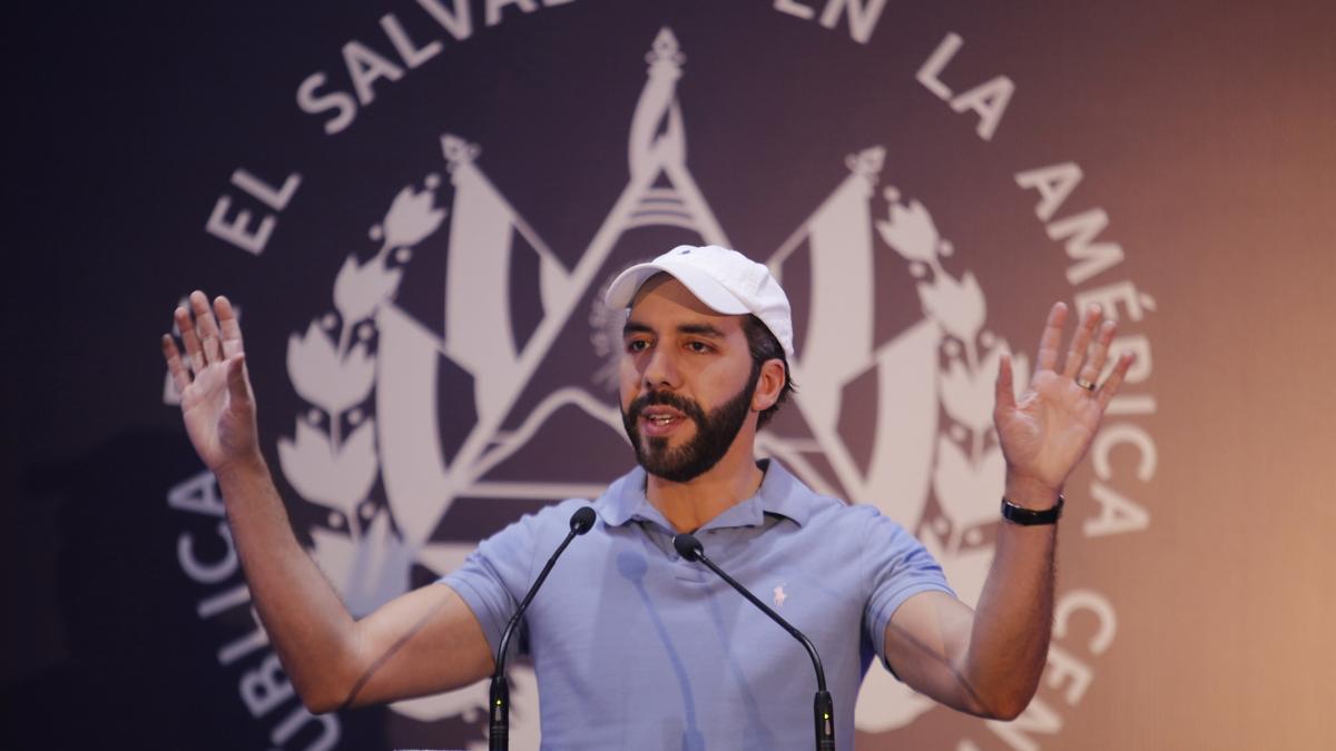 El presidente de El Salvador, Nayib Bukele