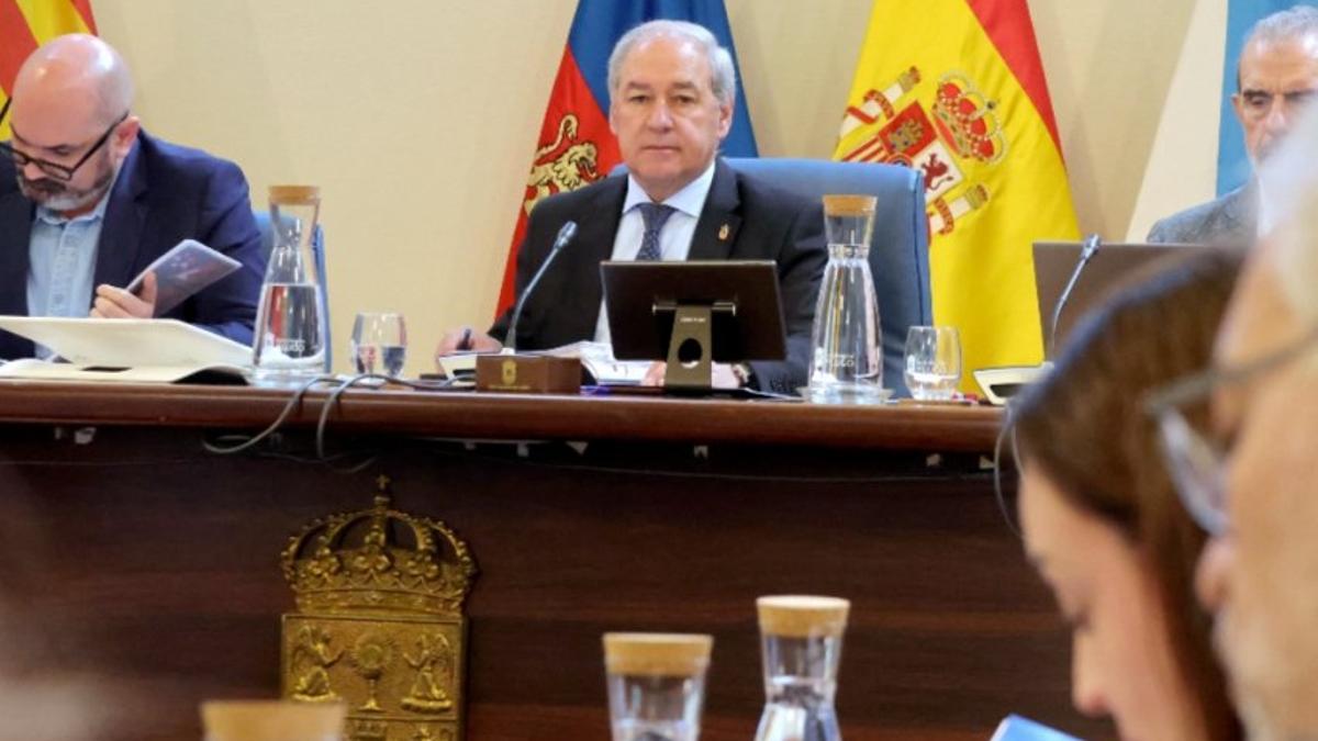 José Tomé, presidiendo un pleno de la Diputación de Lugo el pasado mes de marzo.