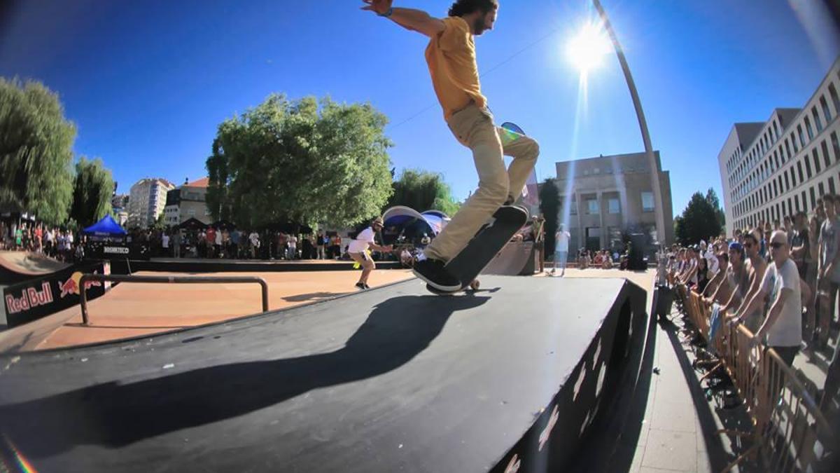 El skater Kevin Besset en O Marisquiño 2013.