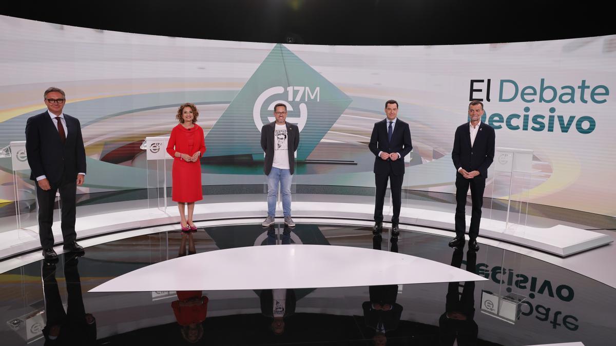 Debate candidatos en Canal Sur.
