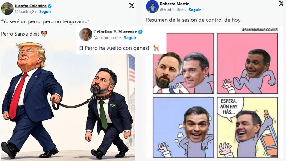 "Yo seré un perro, pero no tengo amo", el zasca de Sánchez a Abascal en los memes de la semana