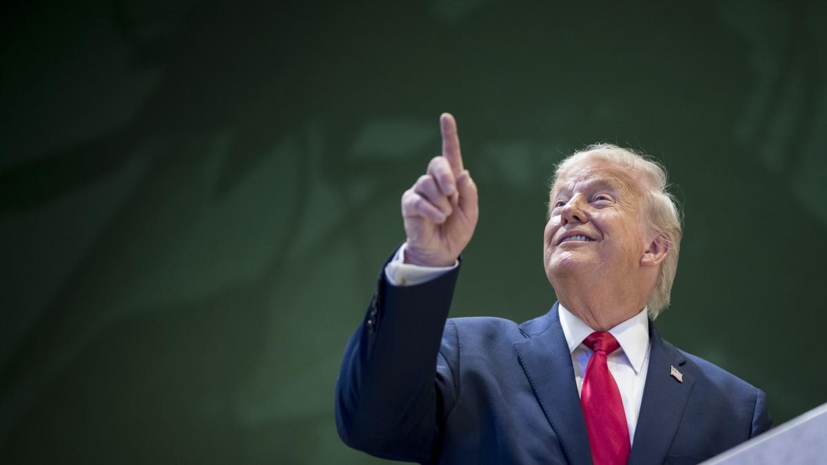 El presidente de Estados Unidos, Donald Trump, en el World Economic Forum (WEF) en Davos, Suiza, el 21 de enero de 2026.