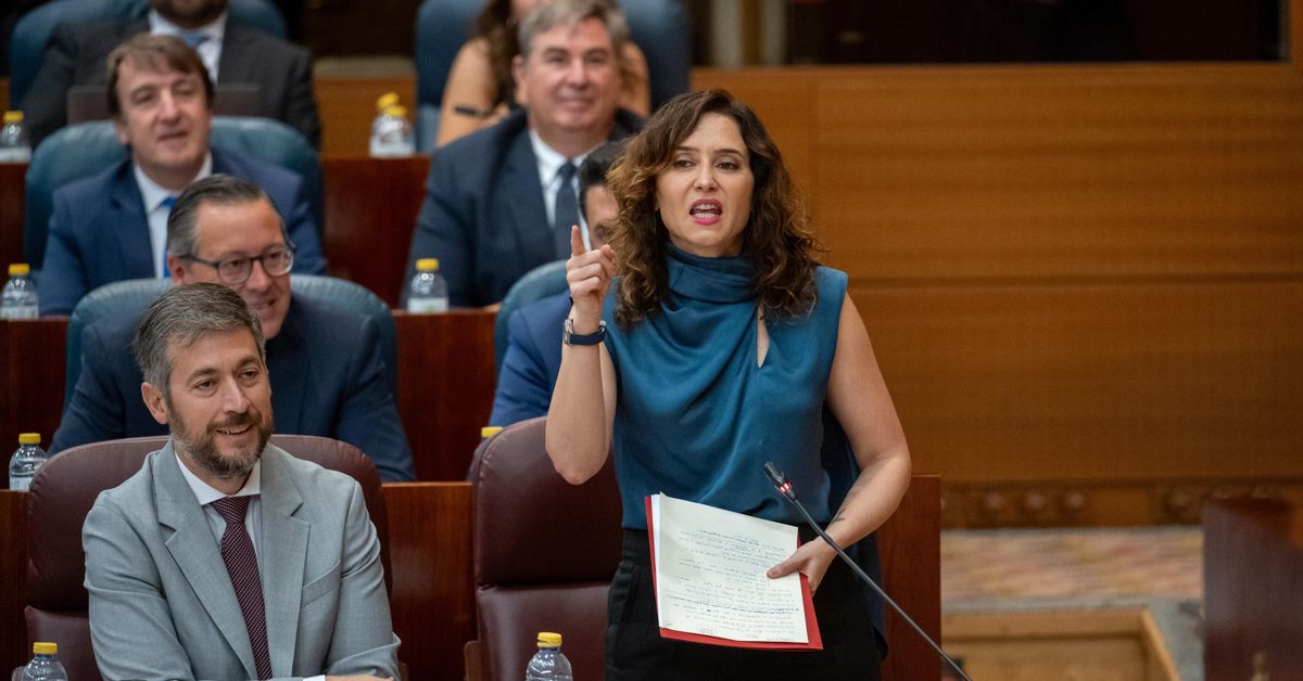 Ayuso acusa a la izquierda de ayudar a Hamás como a ETA: "Tú mata y te ...