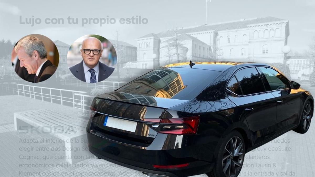 Fotomontaje con Alfonso Rueda y José Manuel Baltar.