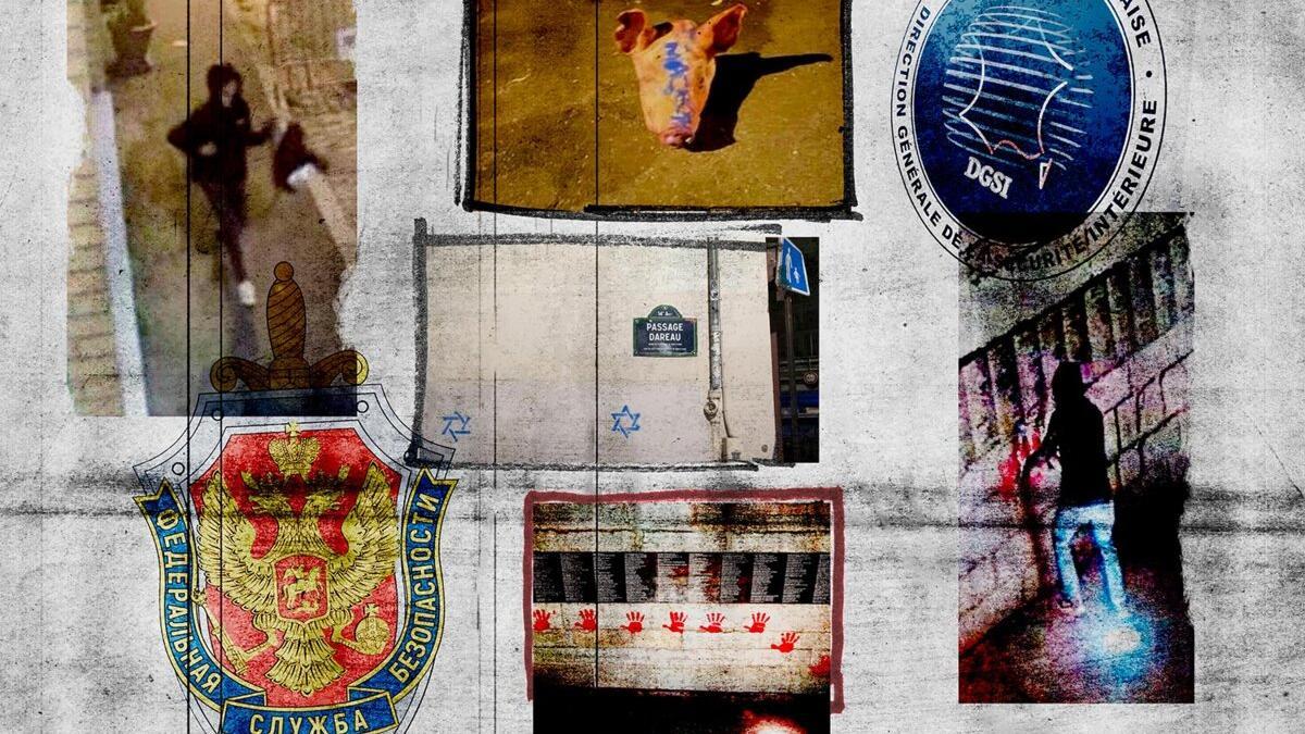 Varias imágenes relacionadas con las operaciones en Francia dirigidas contra judíos y musulmanes tras las que estaría la participación de Rusia según documentos internos del Kremlin