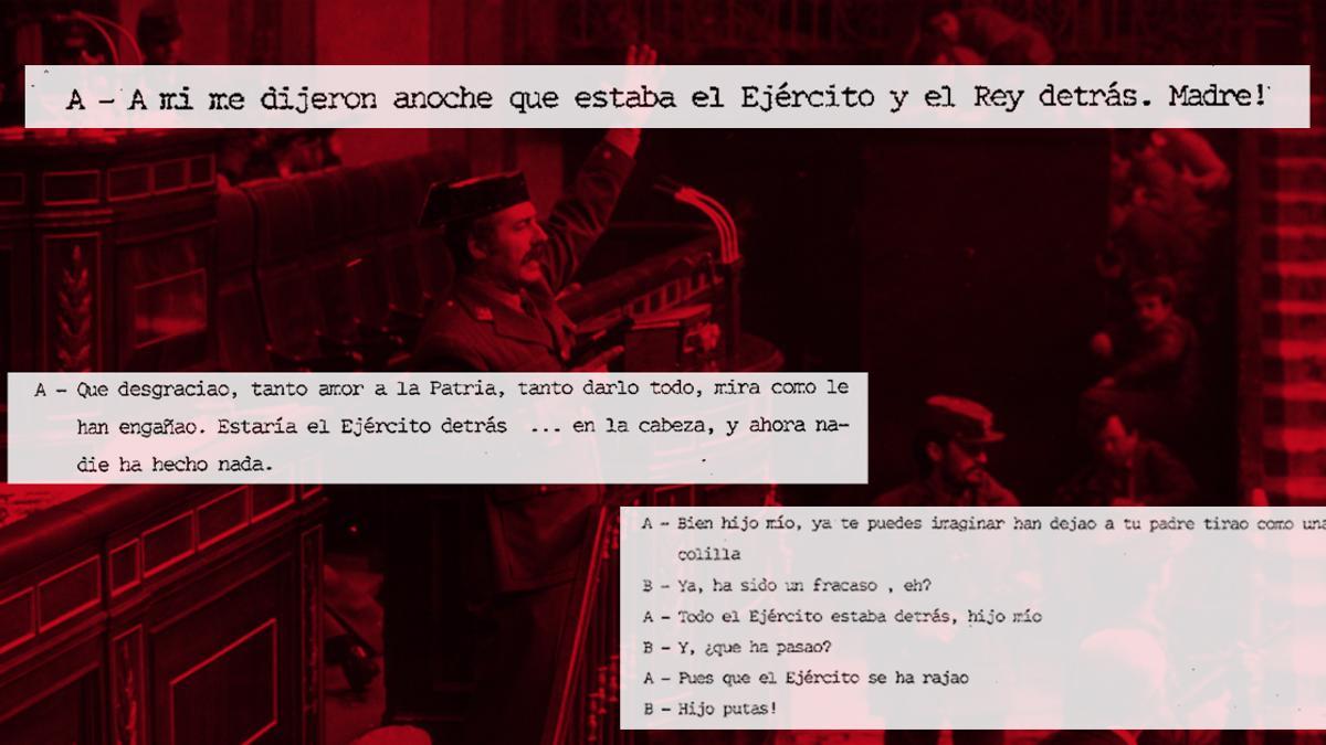 Capturas de las conversaciones intervenidas por la Guardia Civil del teléfono de casa de la familia Tejero.