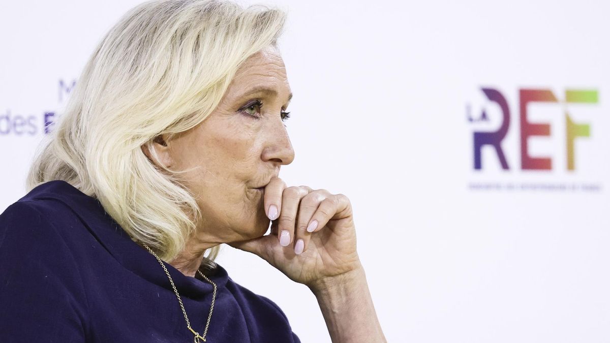 La candidata a la presidencia de Francia por el partido Agrupación Nacional, Marine Le Pen.