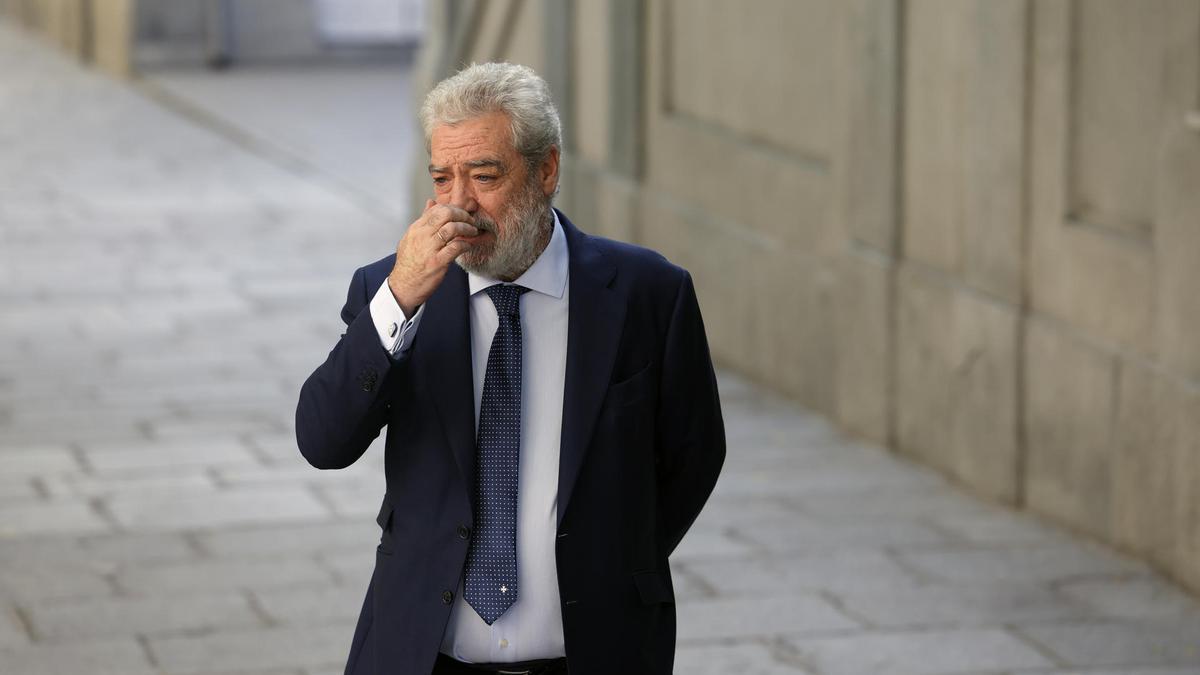Miguel Ángel Rodríguez, jefe de Gabinete de la presidenta de la Comunidad de Madrid, Isabel Díaz Ayuso, a su salida este martes del Tribunal Supremo.